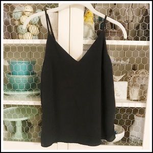 Abercrombie & Fitch–Black Silk Camisole Top